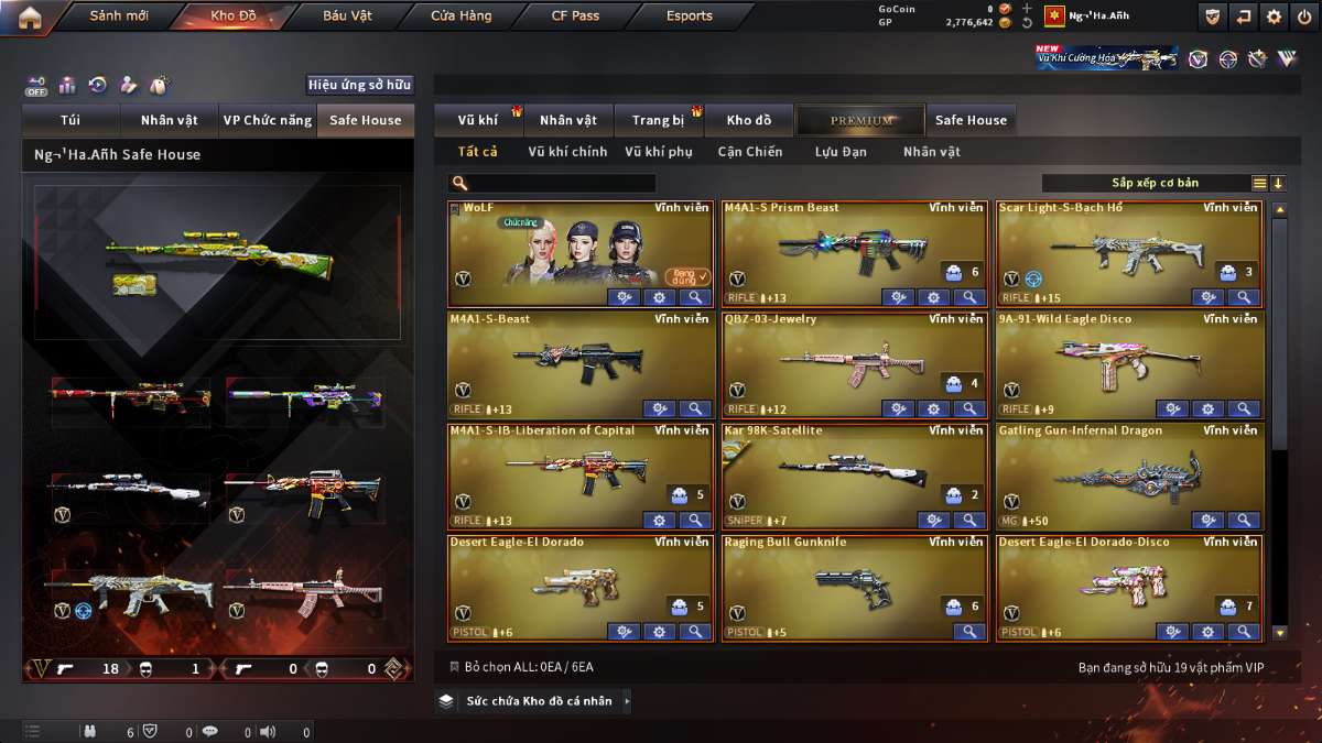 shop acc cf uy tin gia re